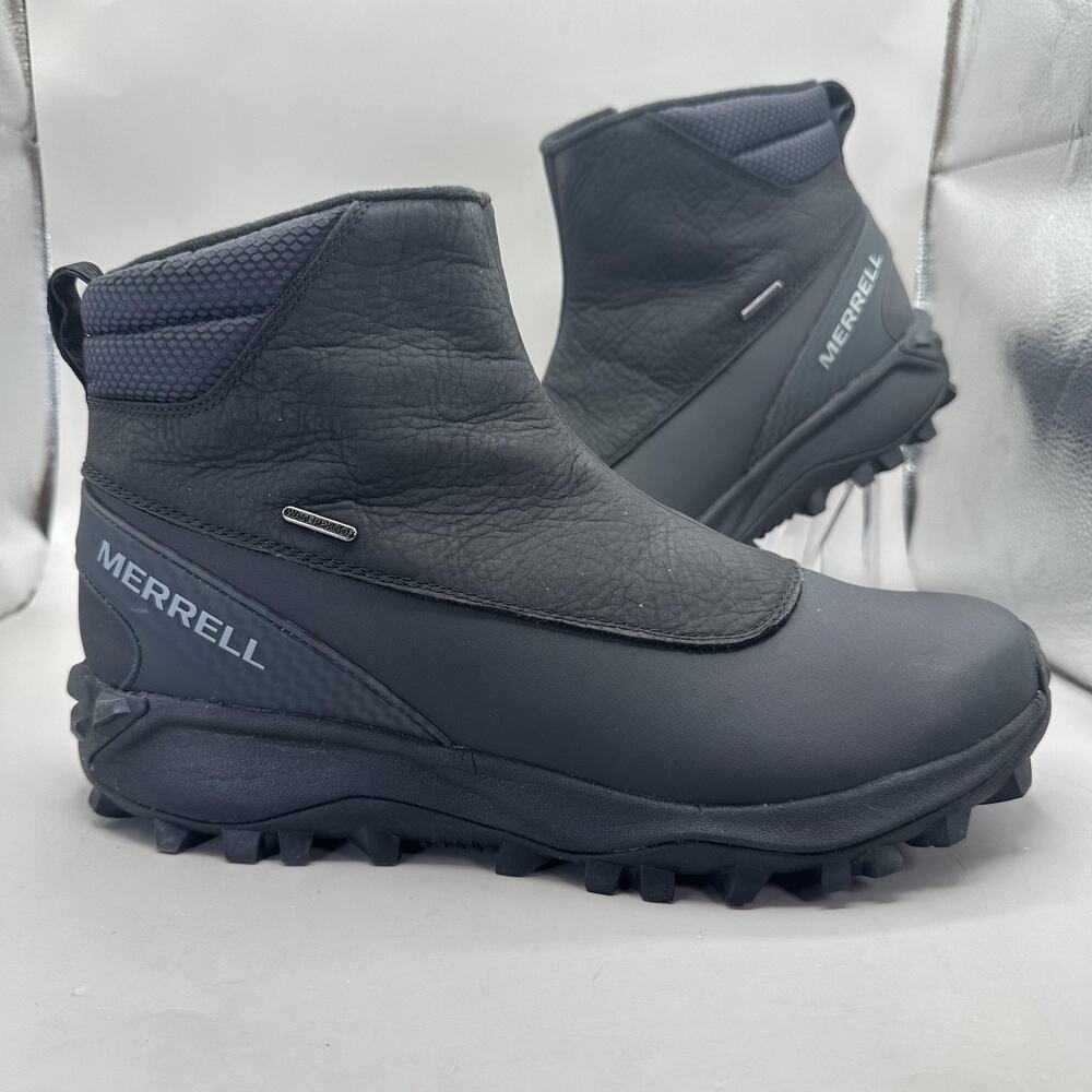 Merrell Thermo Kiruna Mid Zip WP Waterproof Boots Mens Size 11 Black Insulated
